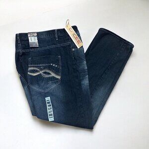 Emcee Men’s Jeans 40x32 Straight Leg Dark Indigo Relaxed Fit Brand New with Tags